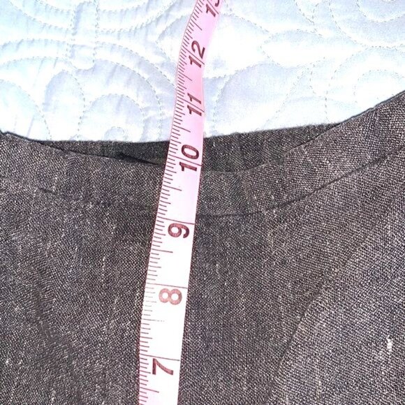 Eileen Fisher Womens Wide-Leg Denim Pants PS Made In USA Italian Fabric Dark - Picture 4 of 7